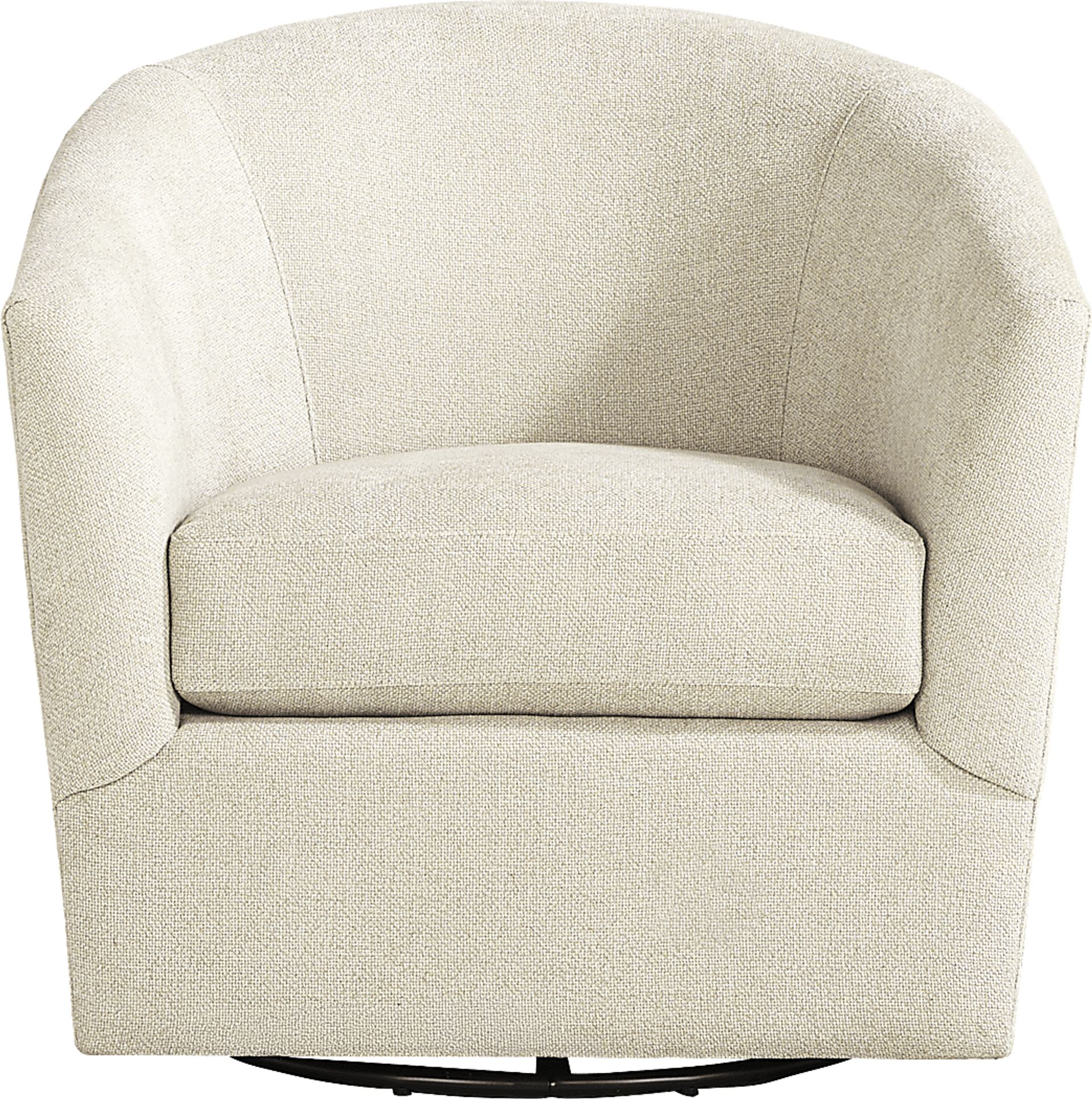 Soho Place Beige Swivel Chair - Image 3