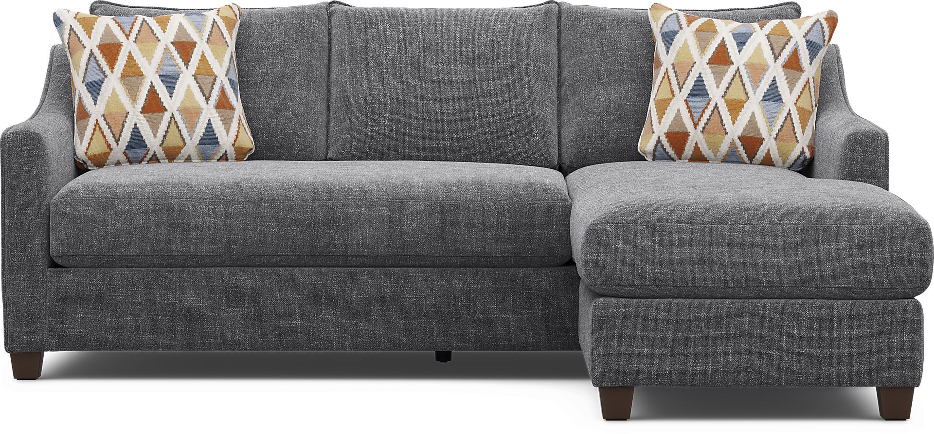 Soho Place Gray Gel Foam Sleeper Chaise Sofa - Image 3