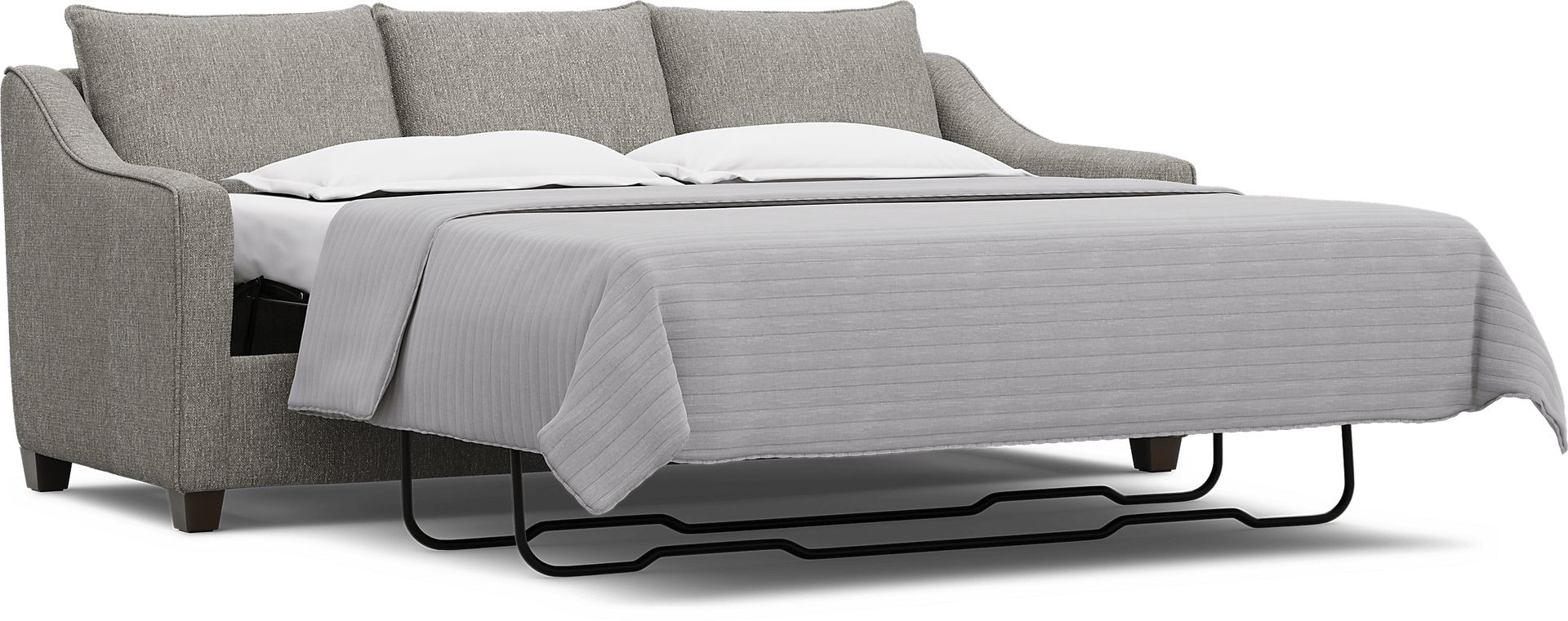 Soho Place Gray 5 Pc Living Room with Sleeper Chaise Sofa - Image 3