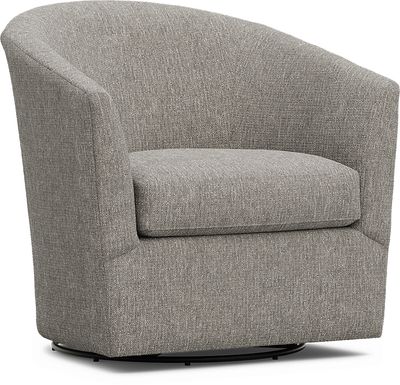 Soho Place Gray Swivel Chair