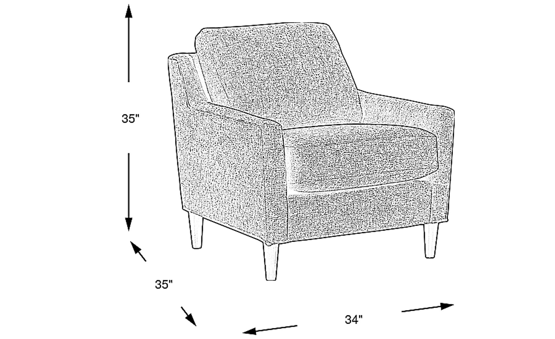 Dimension Image. Please refer to the Dimension Tab on this page for dimension details.