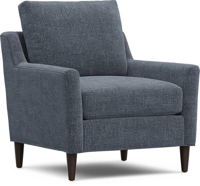 Soho Place Navy Accent Chair - Thumbnail - Image 1