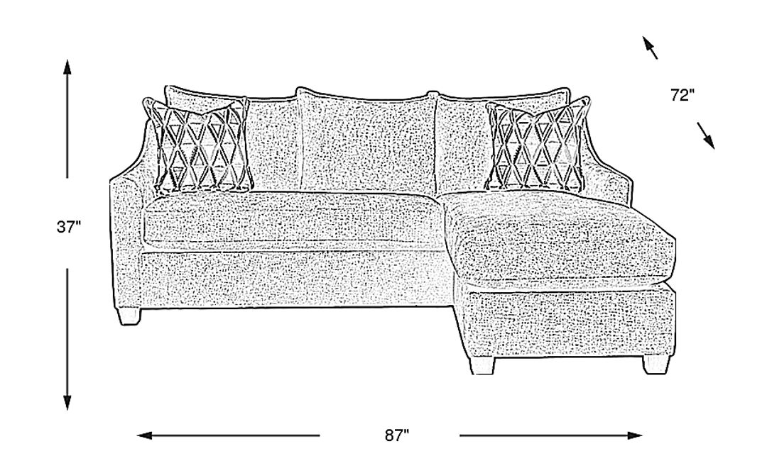 Soho Place Chaise Sofa