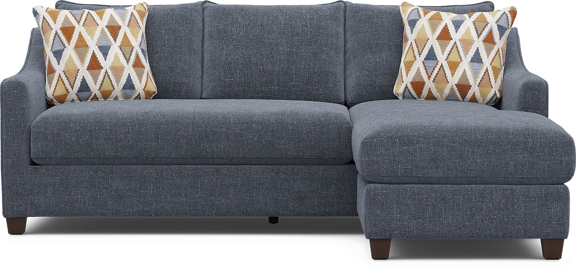 Soho Place Navy Gel Foam Sleeper Chaise Sofa - Image 5