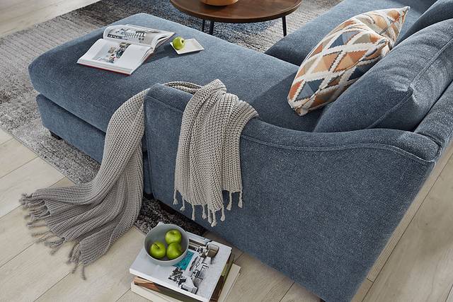 Soho Place Navy 6 Pc Living Room with Sleeper Chaise Sofa - Thumbnail - Image 8