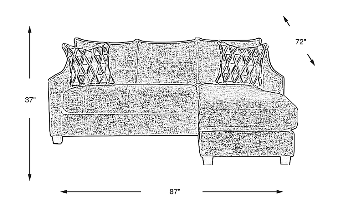 Soho Place Chaise Sofa
