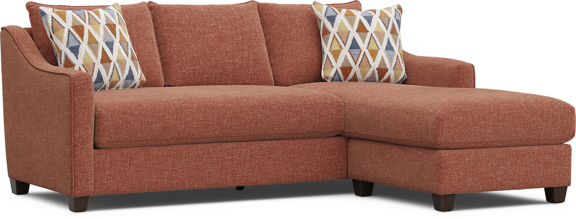 Soho Place Russet Gel Foam Sleeper Chaise Sofa - Image 1