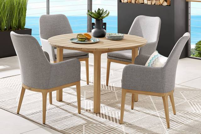 Soho Gray Outdoor Arm Chair with Gray Cushion - Thumbnail - Image 2