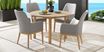 Soho Teak 48 in. Round Outdoor Dining Table