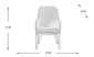 Soho Gray Outdoor Arm Chair with Gray Cushion