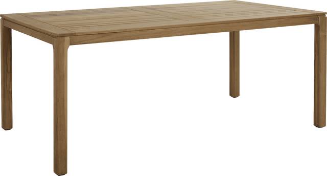 Soho Brown 7 Pc 71 in. Rectangle Outdoor Dining Set with Gray Cushions - Thumbnail - Image 2