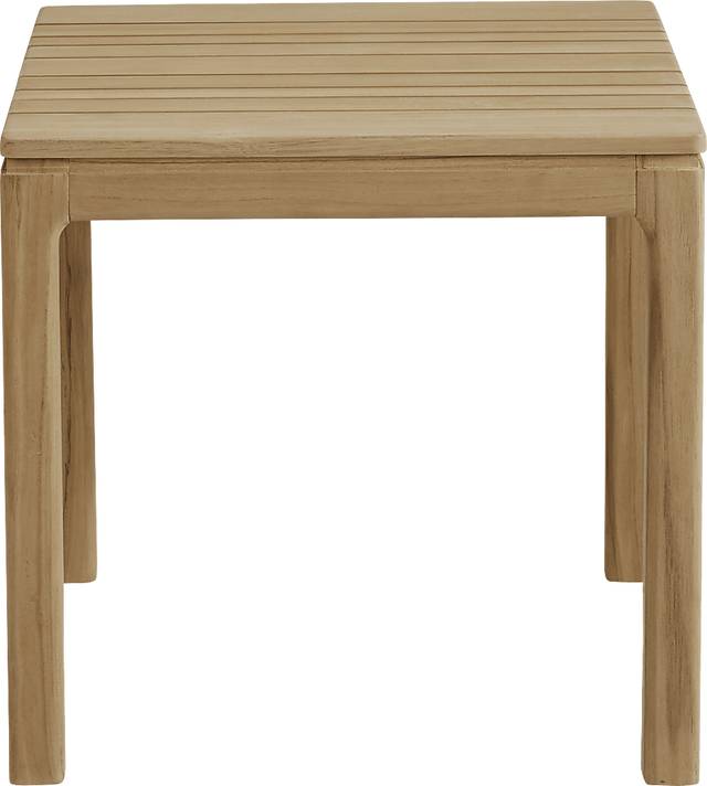 Soho Teak Outdoor End Table - Thumbnail - Image 2