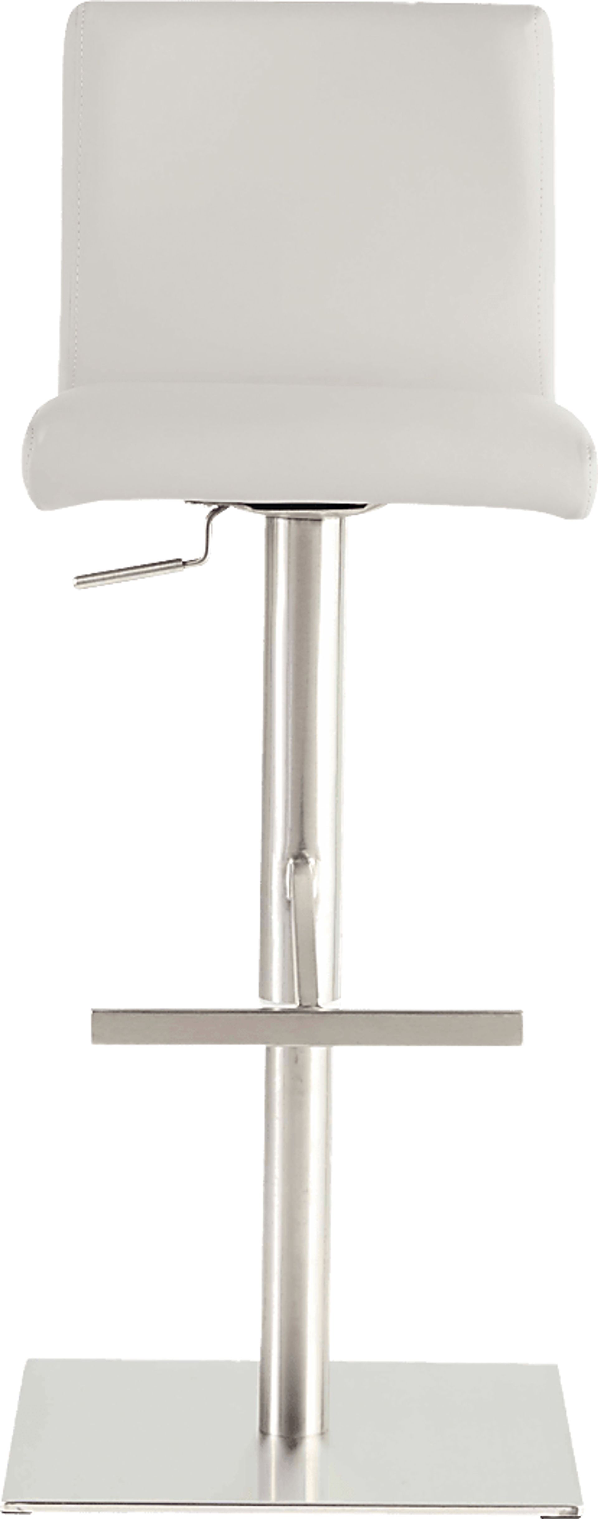 Soileau White Adjustable Stool - Image 2