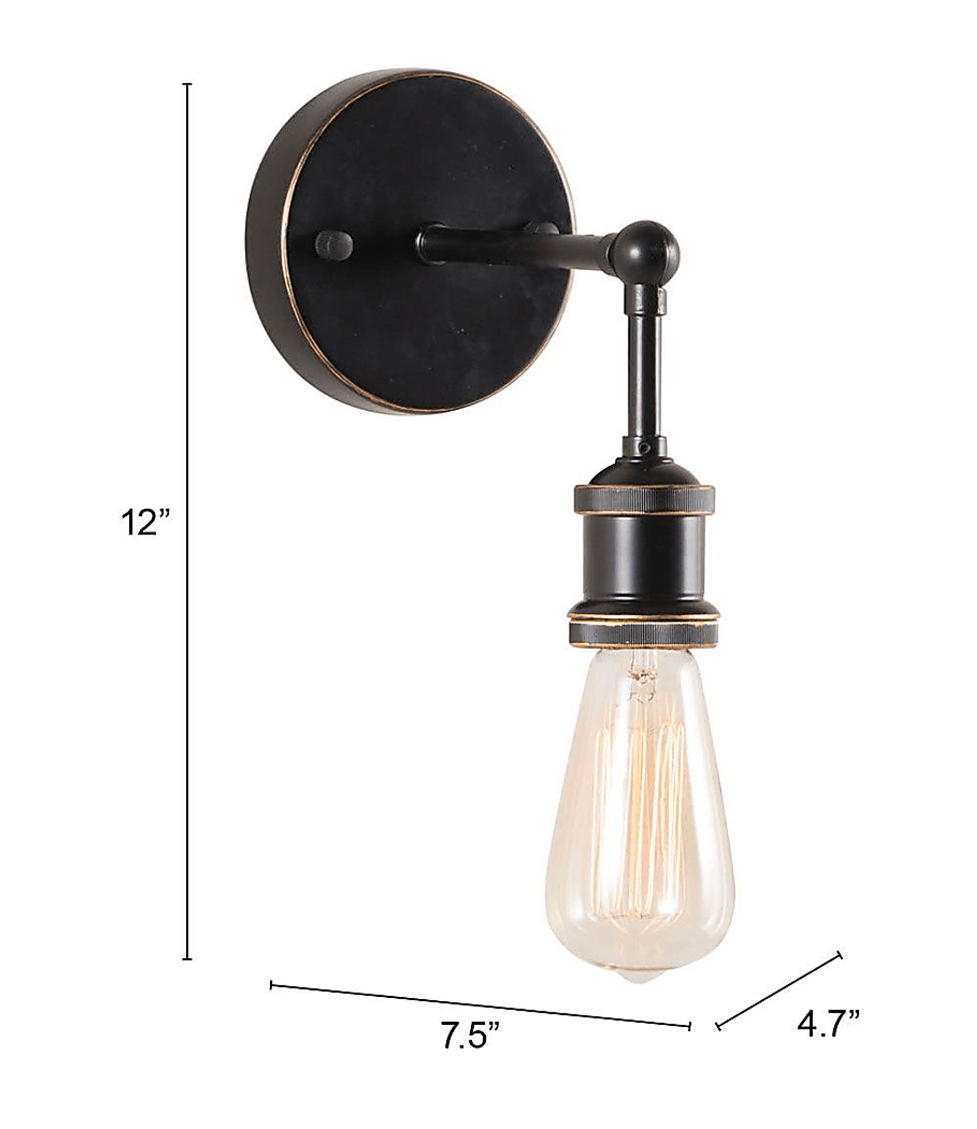 Solamere Drive Black Sconce - Image 3