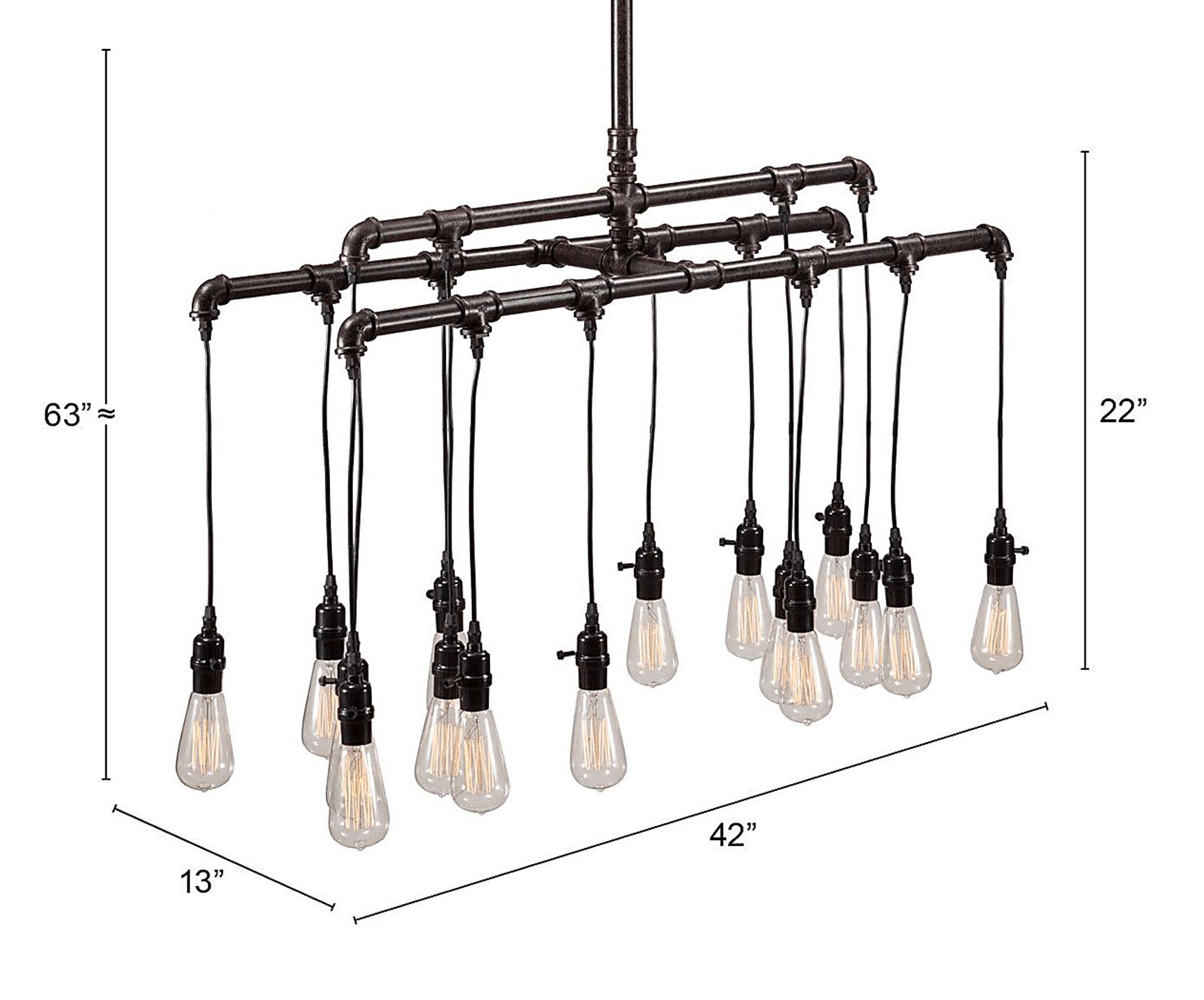 Solamere Drive Gunmetal Chandelier - Image 10