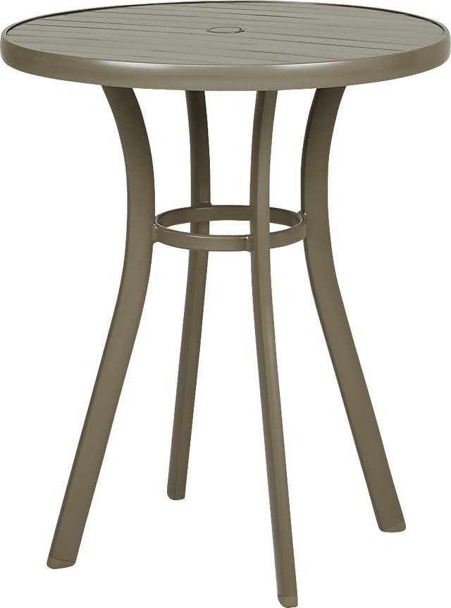 Solana Taupe 3 Pc Outdoor Balcony Dining Set - Thumbnail - Image 2