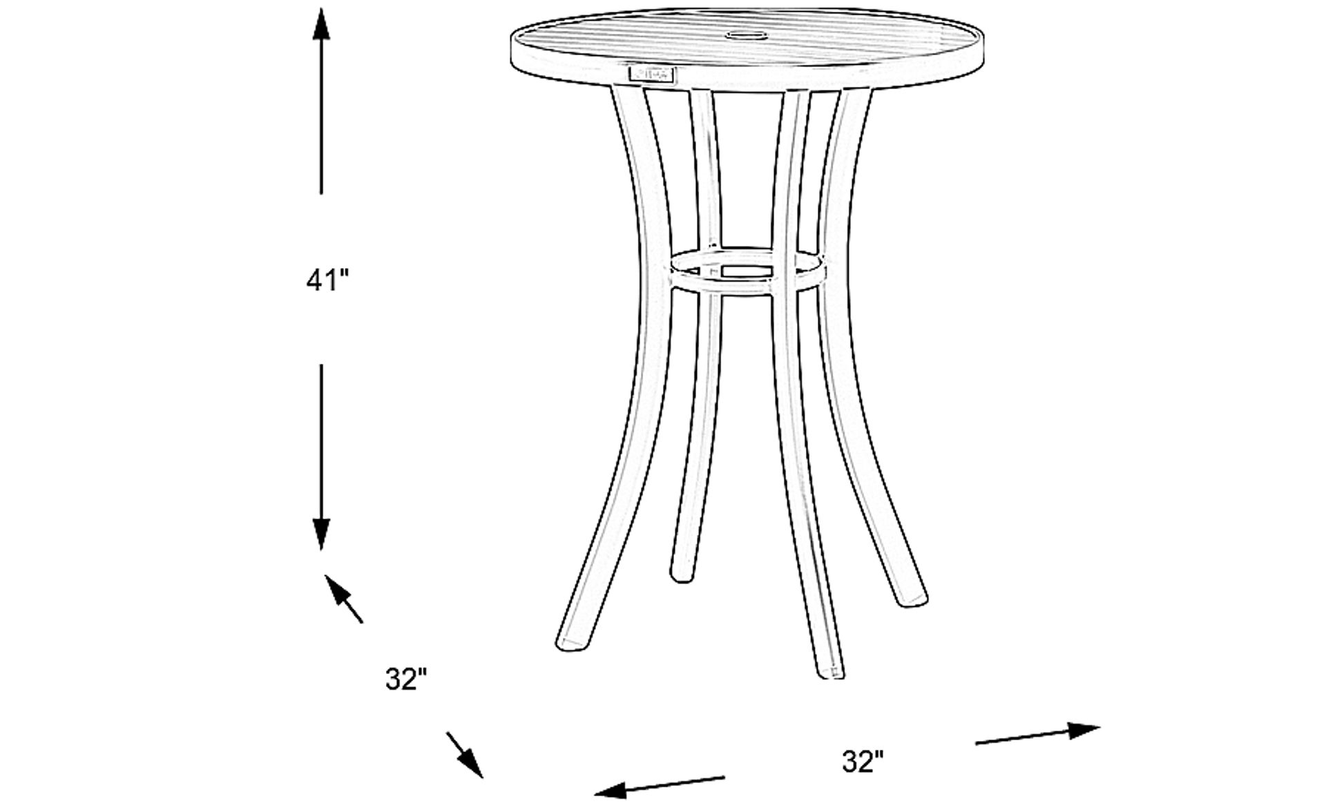 Dimension Image. Please refer to the Dimension Tab on this page for dimension details.