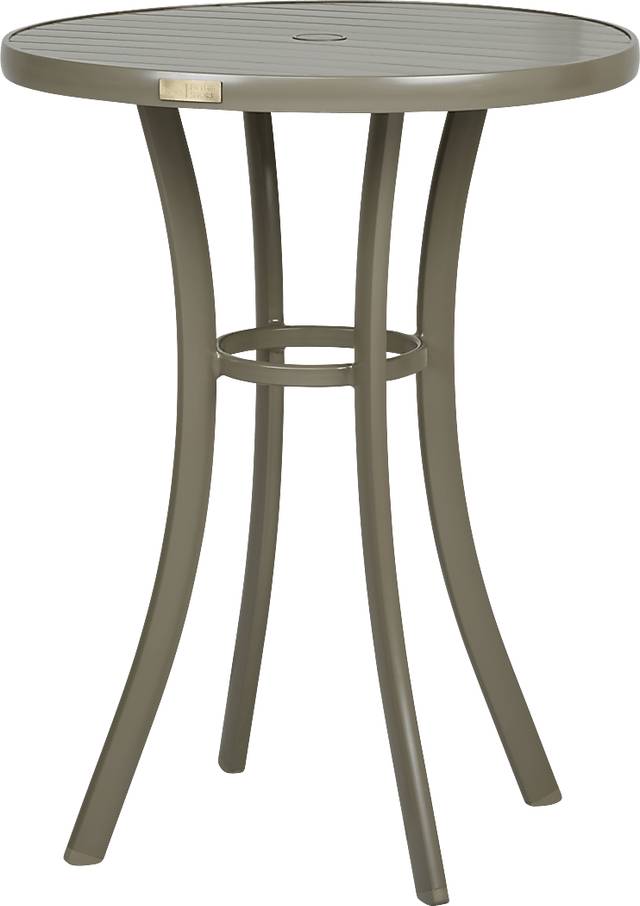 Solana Taupe 3 Pc Outdoor Bar Height Dining Set - Thumbnail - Image 2