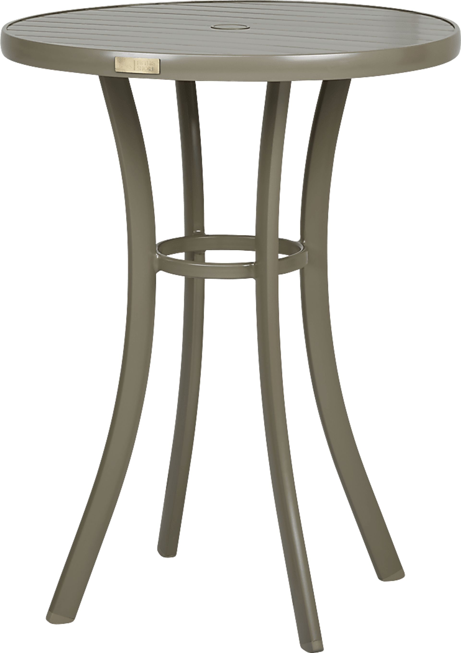 Solana Taupe 3 Pc Outdoor Bar Height Dining Set - Image 2