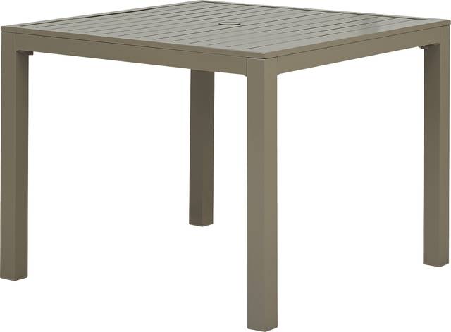Solana Taupe 38 in. Square Outdoor Dining Table - Thumbnail - Image 1