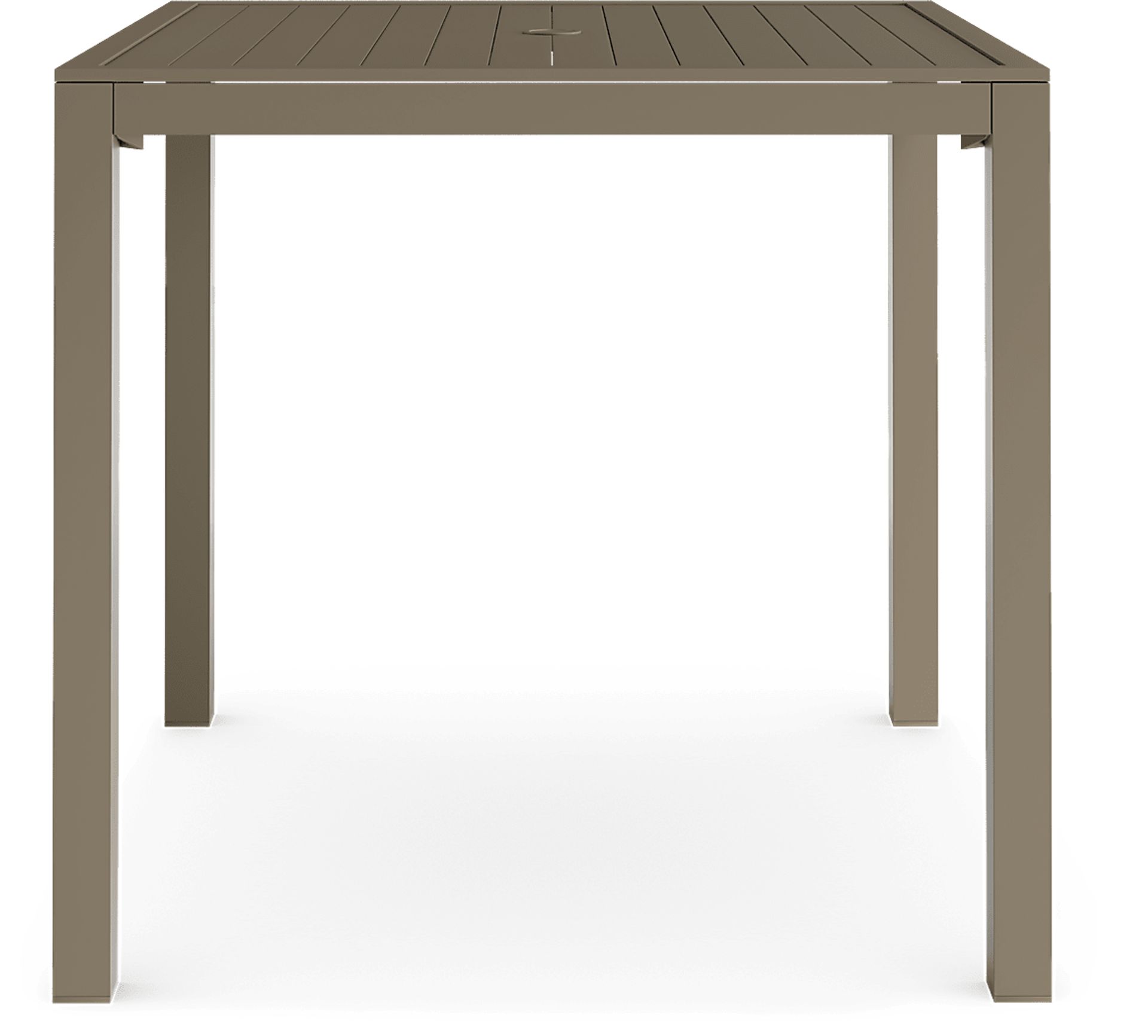 Solana Taupe 3 Pc Outdoor Balcony Dining Set with Swivel Stools - Image 3