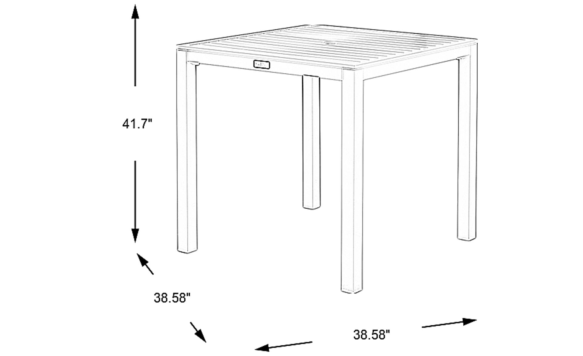 Dimension Image. Please refer to the Dimension Tab on this page for dimension details.