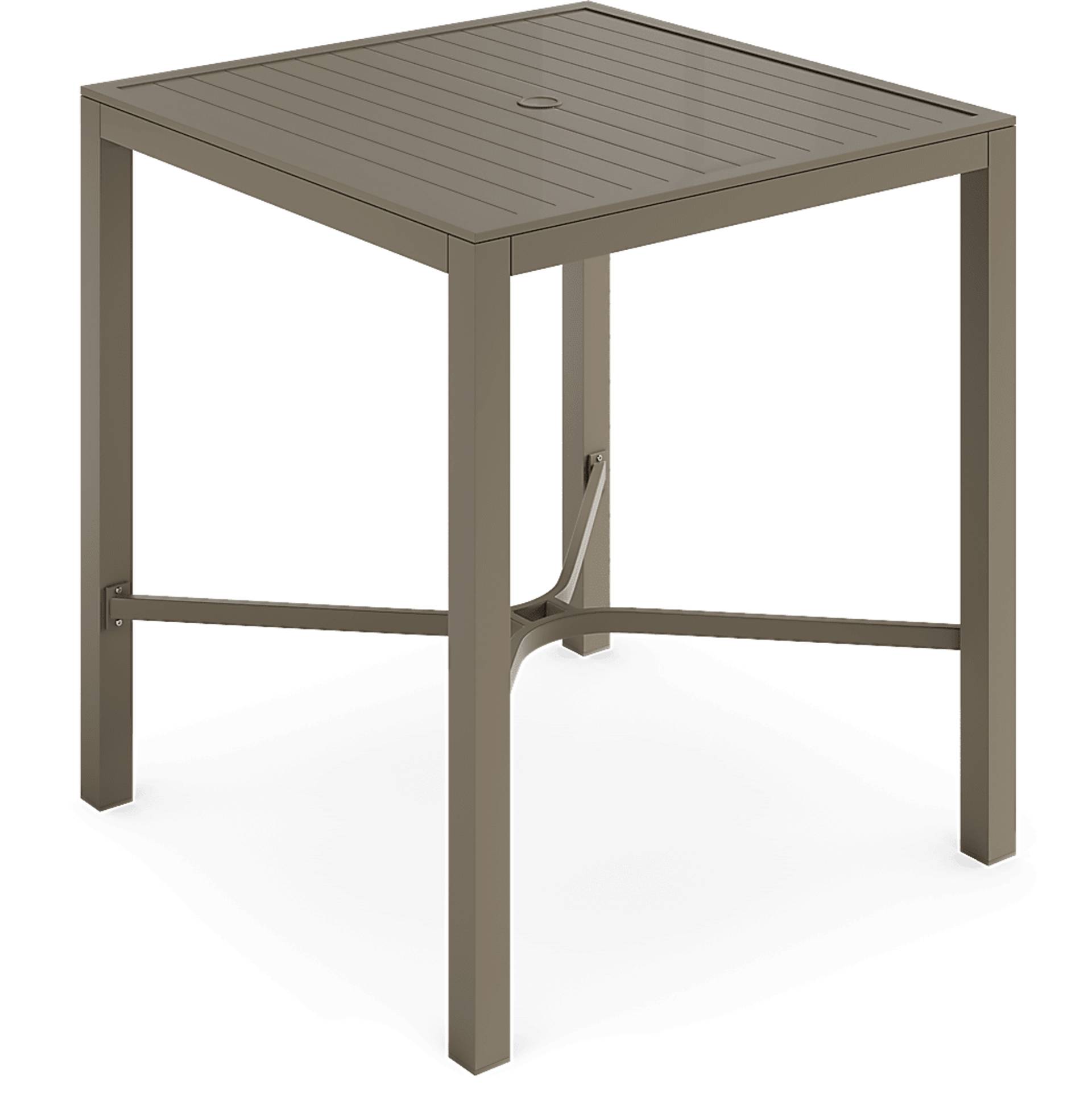 square bar height dining table