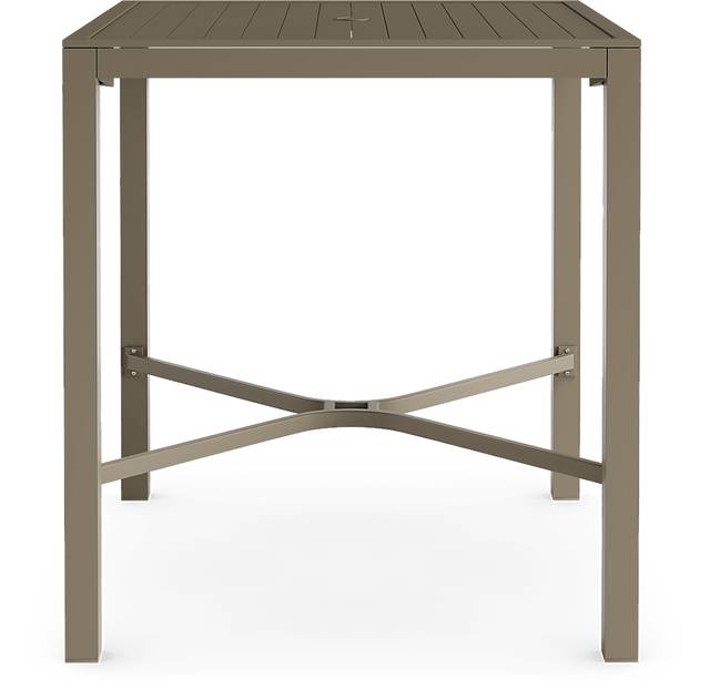 Solana Taupe 38 in. Square Bar Height Outdoor Dining Table - Thumbnail - Image 2
