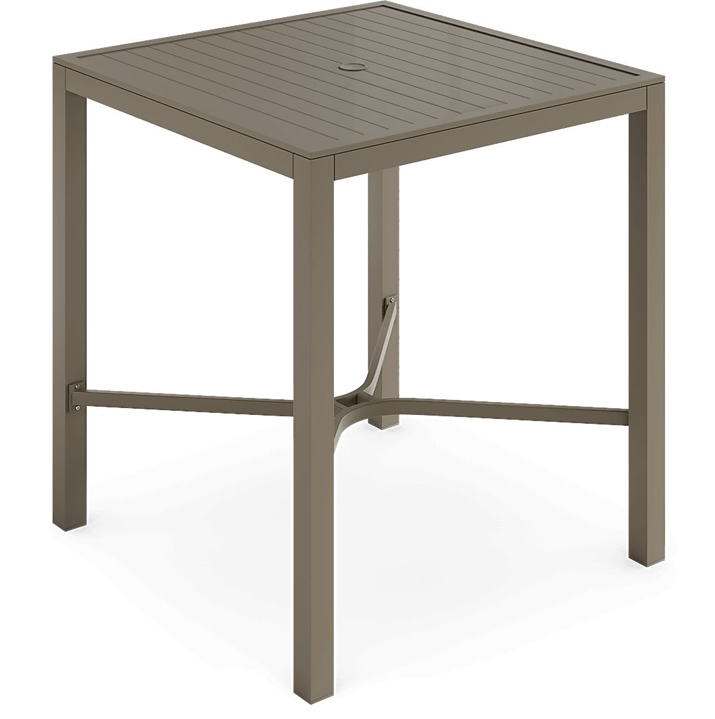 square bar height dining table