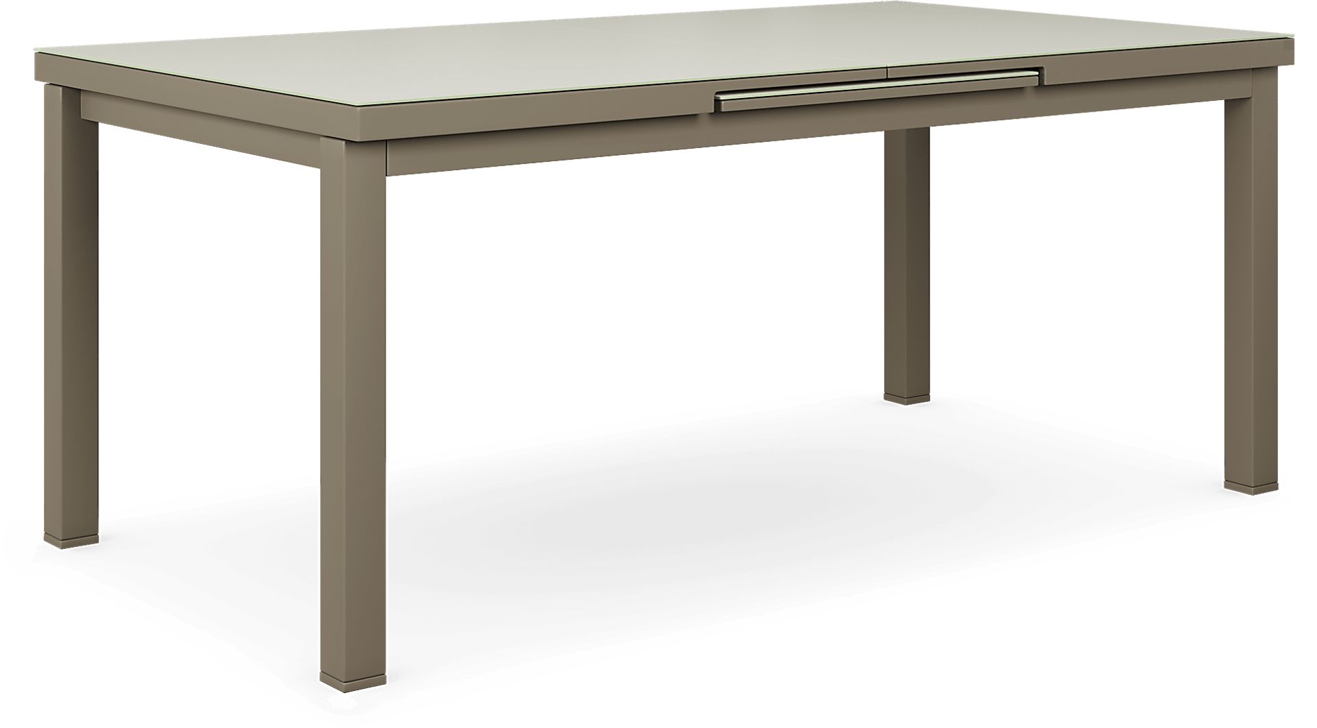 Solana Taupe 71-94 in. Rectangle Outdoor Dining Table - Image 1