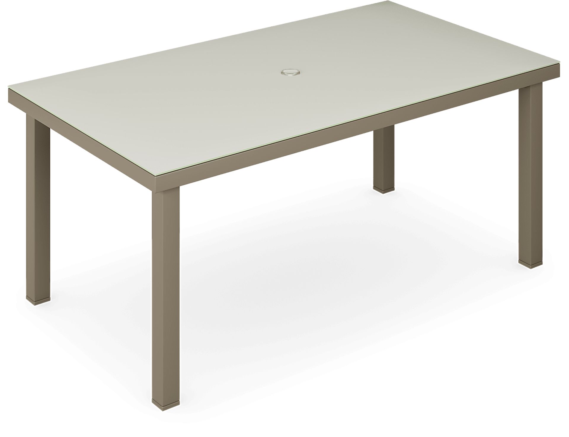 Solana Taupe 5 Pc 70 in. Rectangle Outdoor Dining Set - Image 5