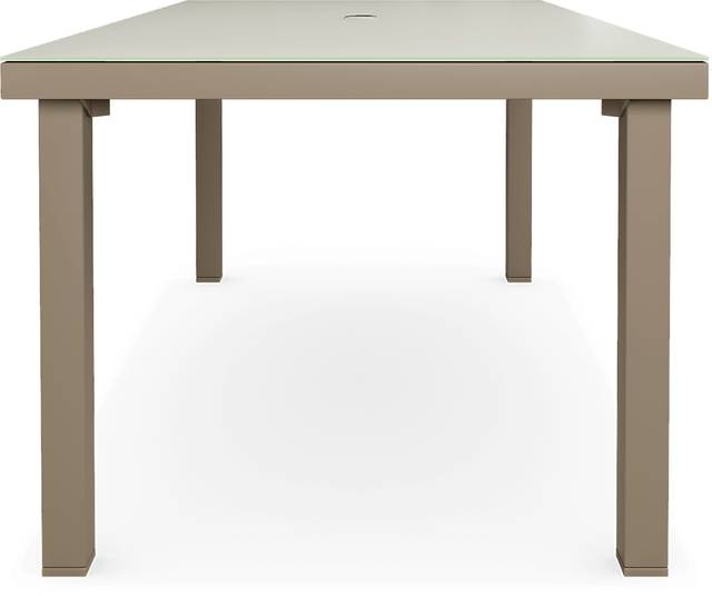 Solana Taupe 5 Pc 70 in. Rectangle Outdoor Dining Set - Thumbnail - Image 5