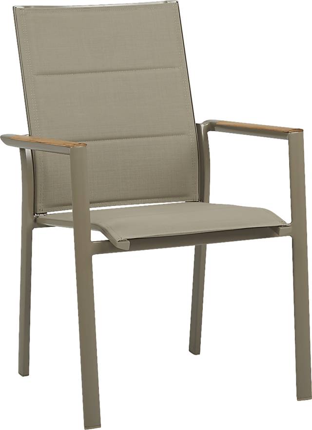 Solana Taupe Outdoor Arm Chair - Thumbnail - Image 1