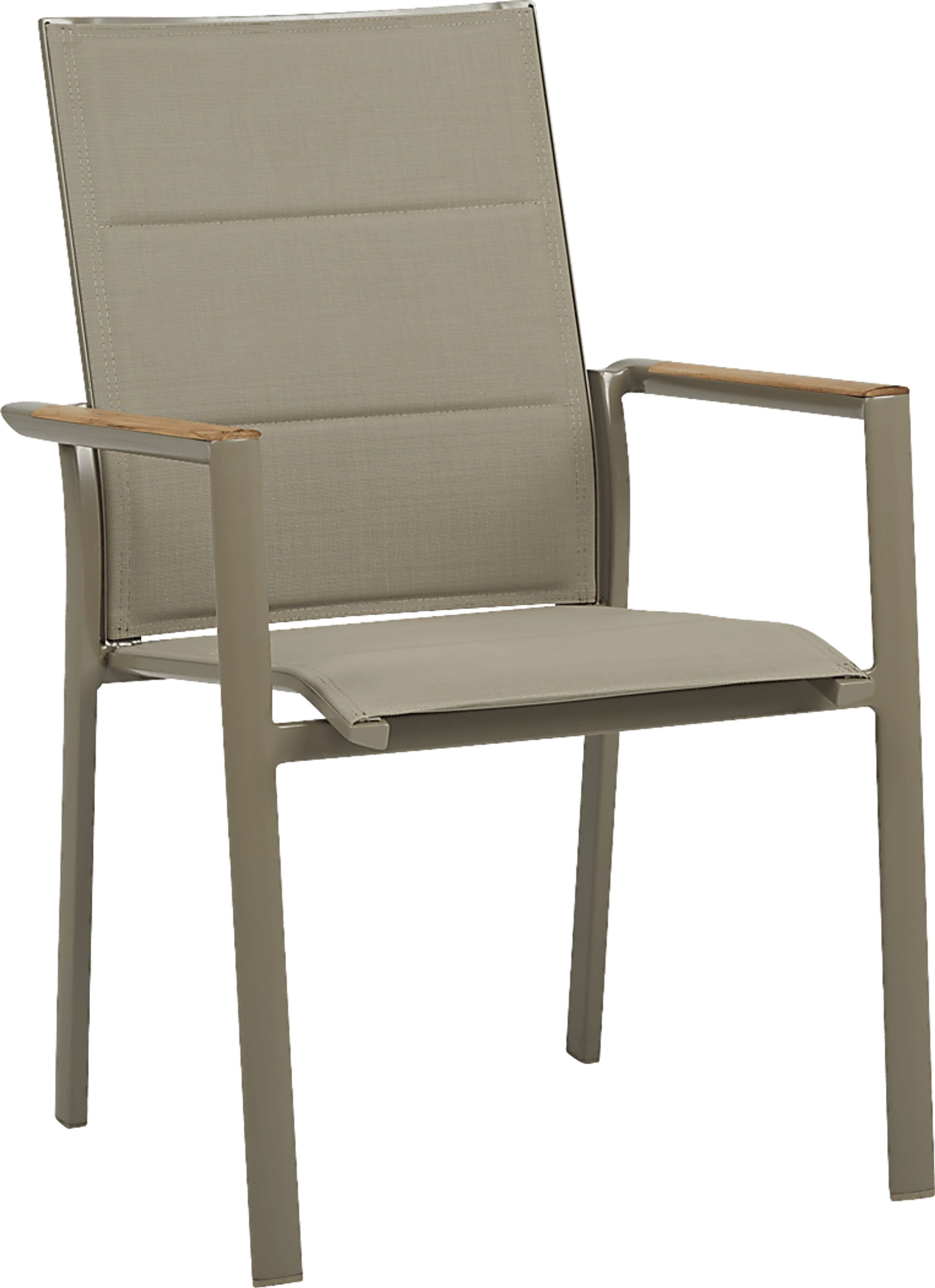 Solana Taupe Outdoor Arm Chair - Image 1