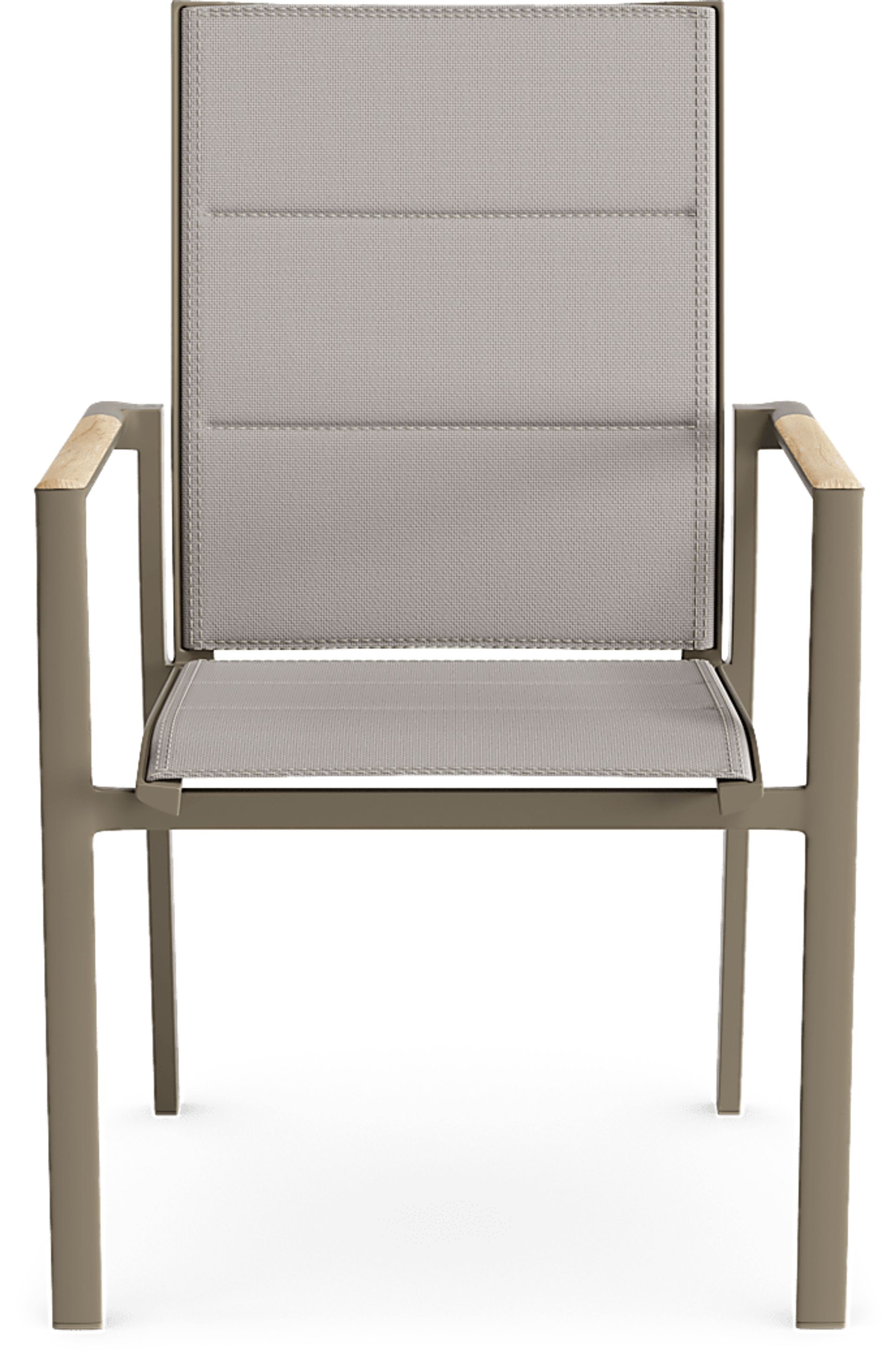 Solana Taupe 3 Pc Outdoor Dining Set with Arm Chairs - Image 4