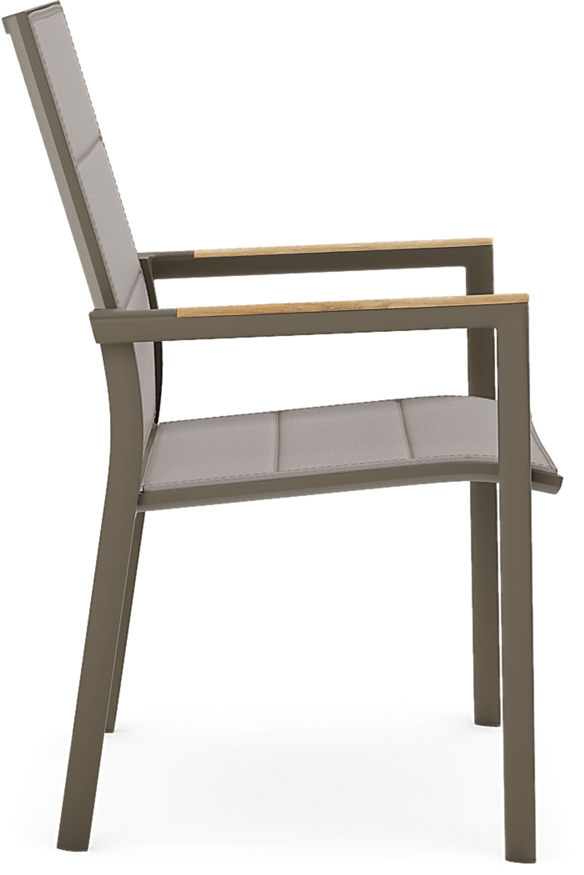 Solana Taupe 3 Pc Outdoor Dining Set with Arm Chairs - Image 5