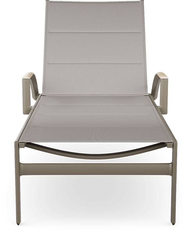 Solana Taupe Outdoor Chaise - Thumbnail - Image 2
