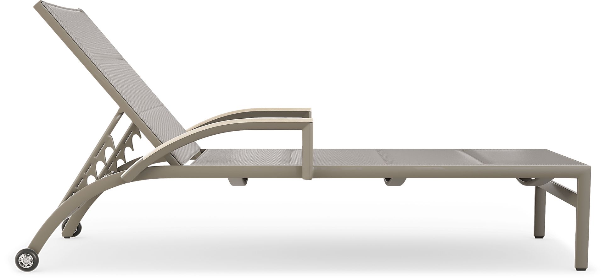 Solana Taupe Outdoor Chaise - Image 3