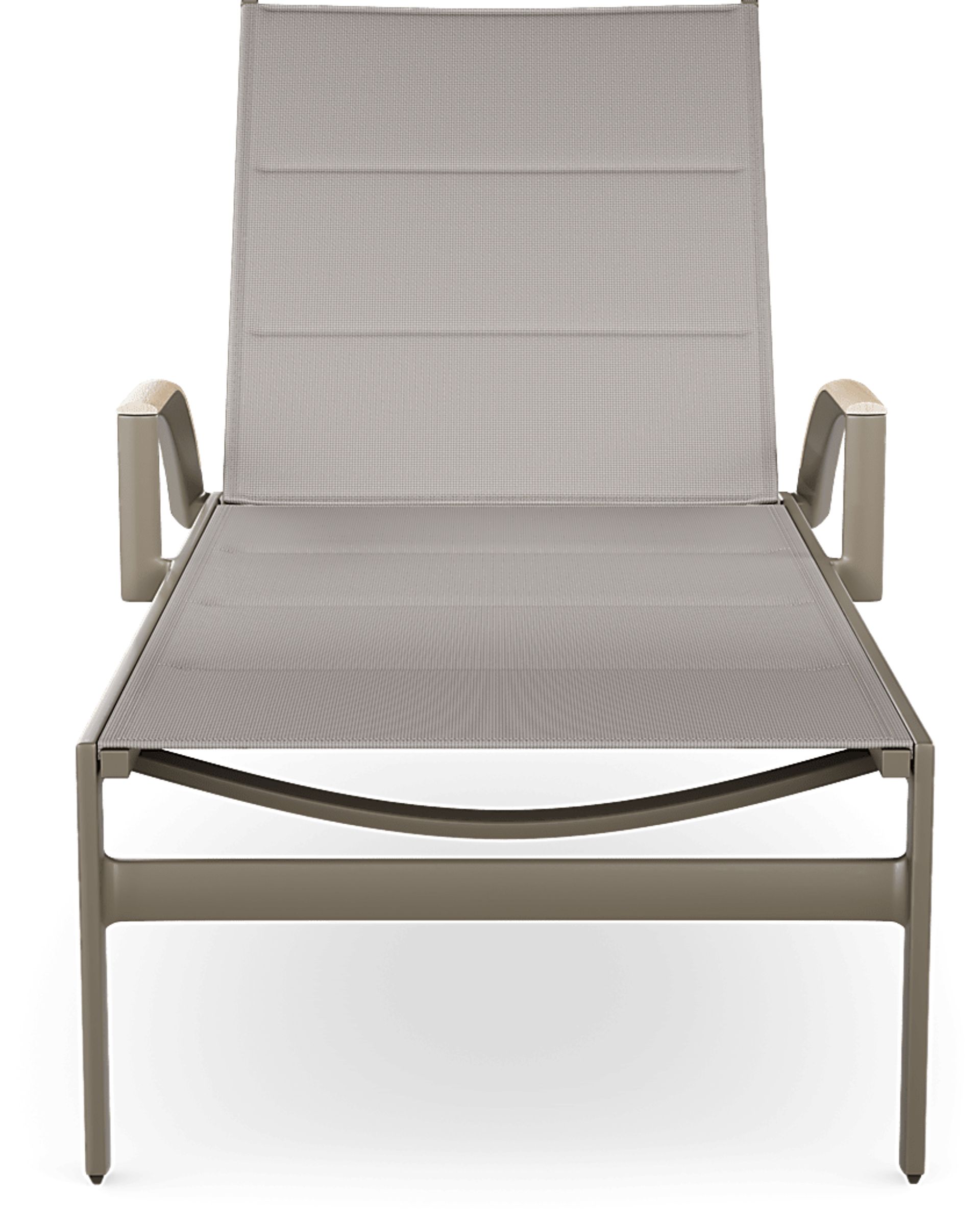 Solana Taupe Outdoor Chaise - Image 2