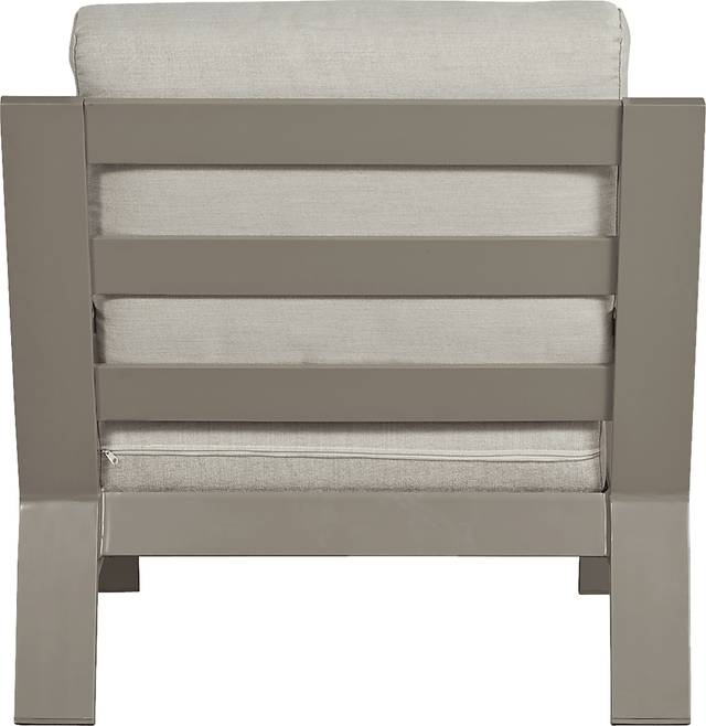 Solana Taupe 4 Pc Outdoor Seating Set with Beige Cushions - Thumbnail - Image 5