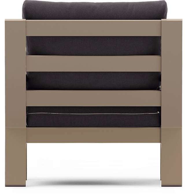 Solana Taupe 4 Pc Outdoor Loveseat Seating Set With Charcoal Cushions - Thumbnail - Image 9