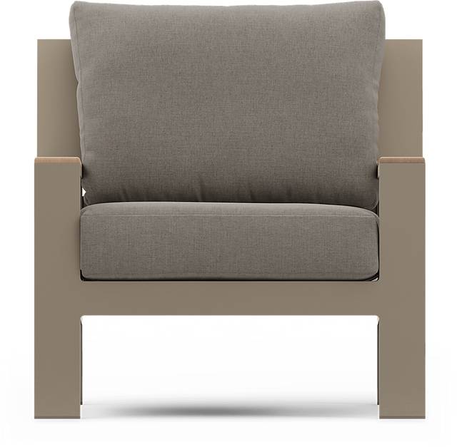 Solana Taupe 4 Pc Outdoor Loveseat Seating Set With Mushroom Cushions - Thumbnail - Image 7