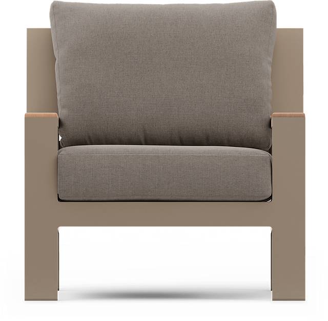 Solana Taupe 4 Pc Outdoor Loveseat Seating Set With Mushroom Cushions - Thumbnail - Image 7