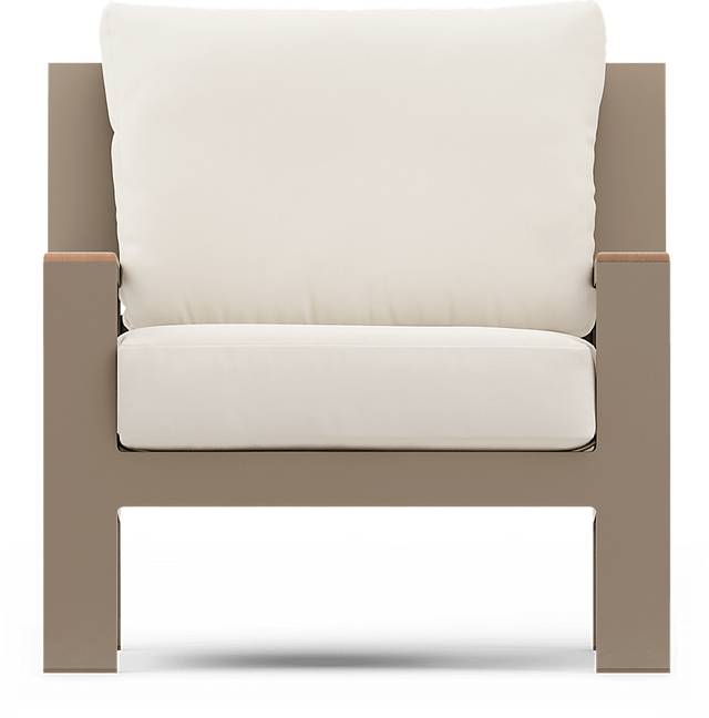 Solana Taupe 4 Pc Outdoor Sofa Seating Set With Natural Cushions - Thumbnail - Image 7