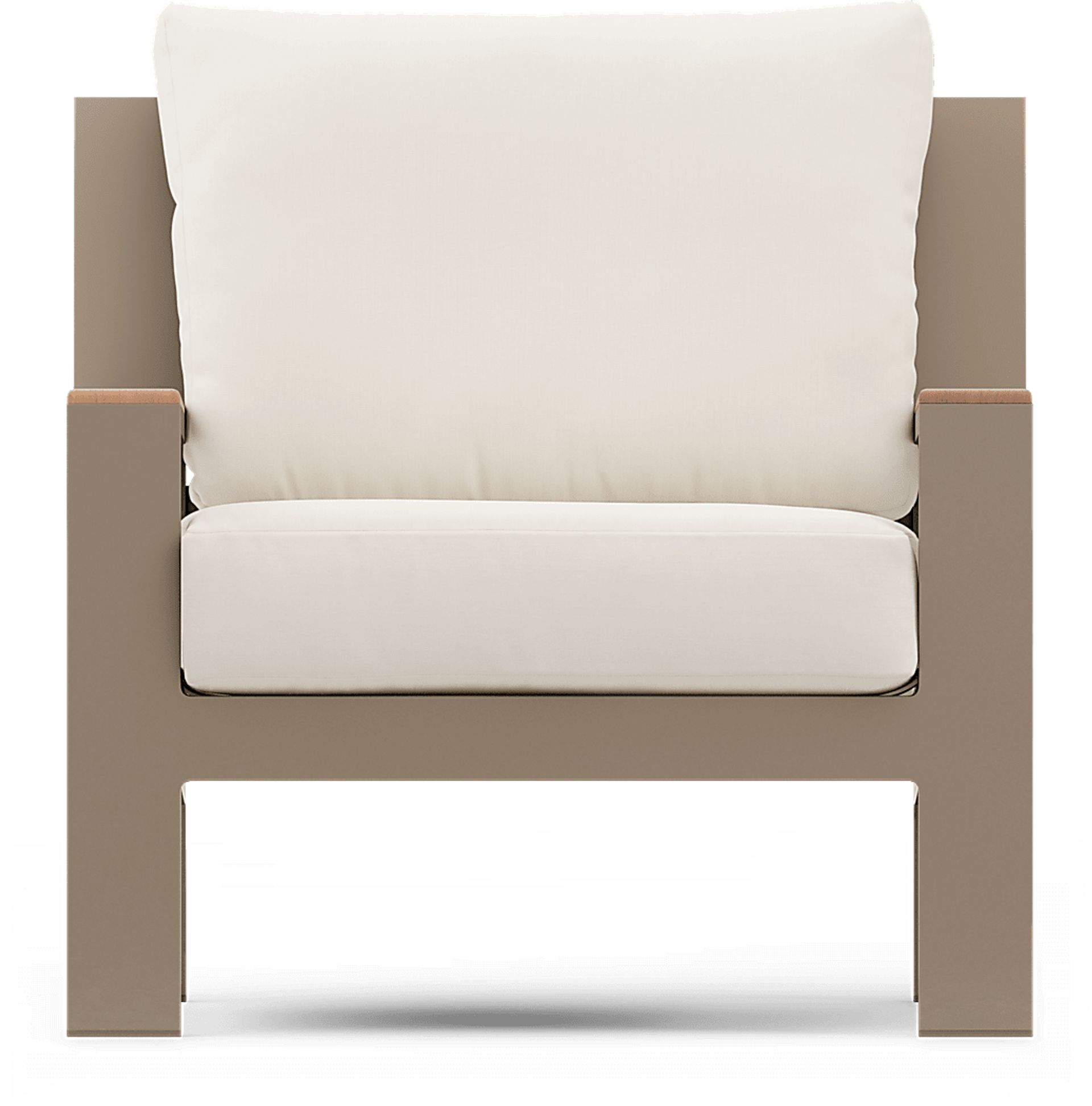 Solana Taupe 4 Pc Outdoor Sofa Seating Set With Natural Cushions - Image 7