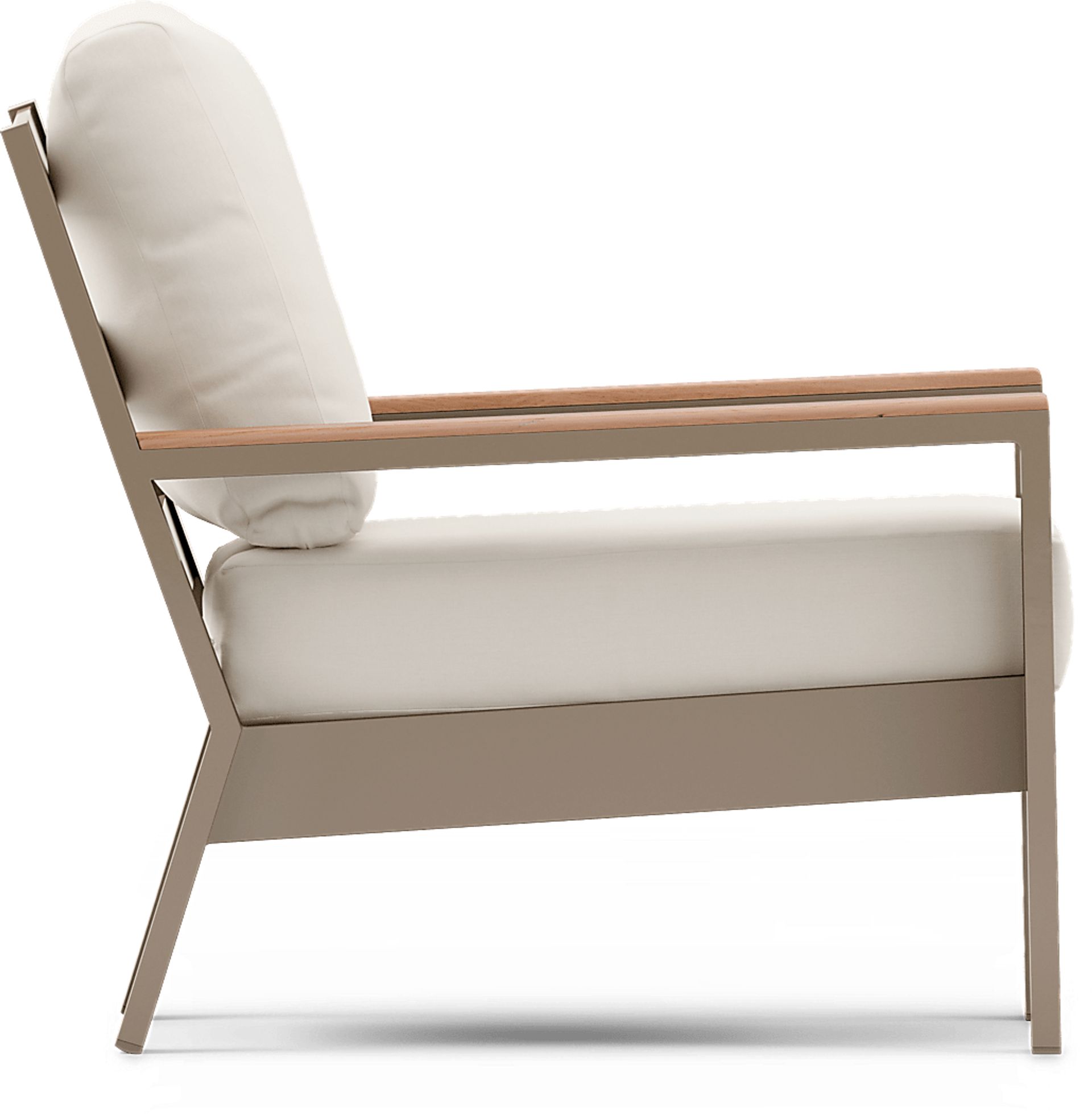 Solana Taupe 4 Pc Outdoor Sofa Seating Set With Natural Cushions - Image 8