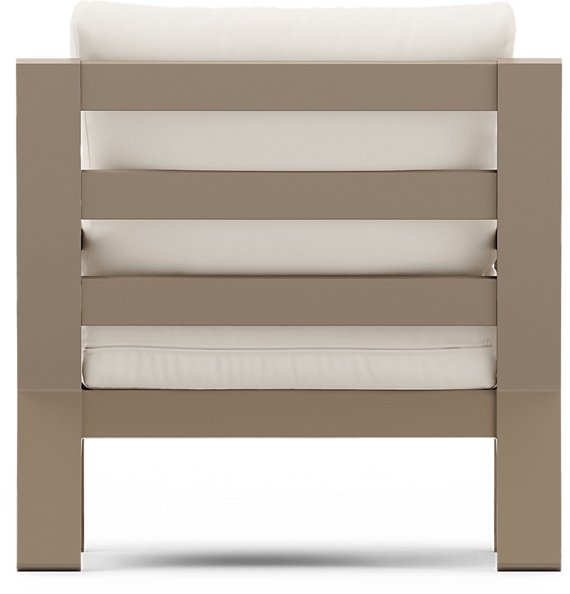 Solana Taupe 4 Pc Outdoor Sofa Seating Set With Natural Cushions - Image 9