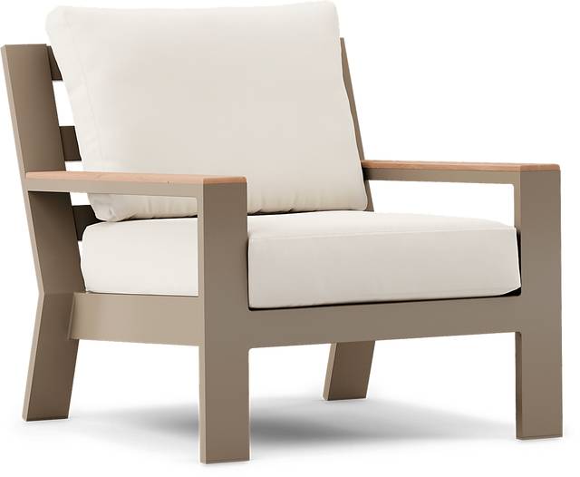 Solana Taupe 4 Pc Outdoor Sofa Seating Set With Natural Cushions - Thumbnail - Image 6