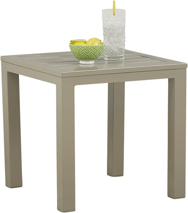 Solana Taupe Square Outdoor End Table - Thumbnail - Image 2