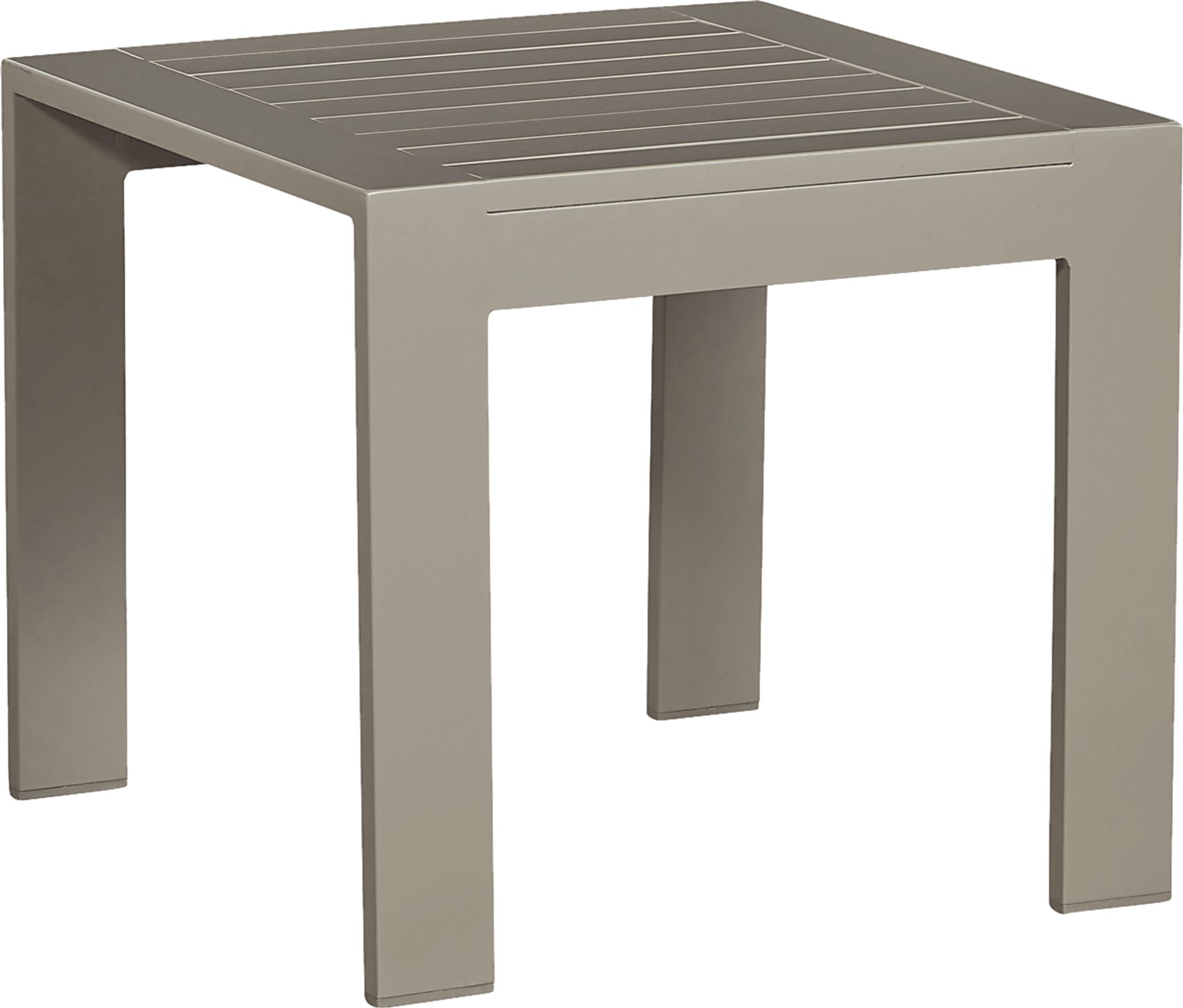 Solana Taupe Outdoor End Table - Image 1